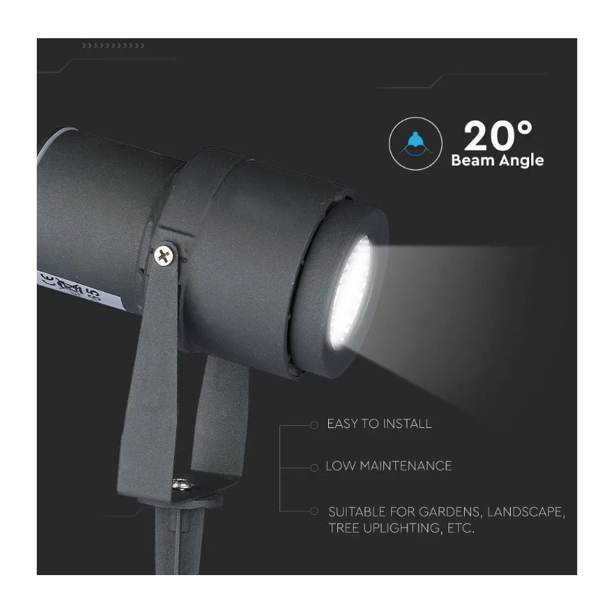Lampada LED da esterno LED/12W/230V 4000K antracite IP65