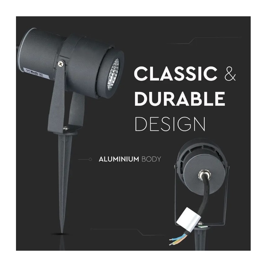 Lampada LED da esterno LED/12W/230V 4000K antracite IP65
