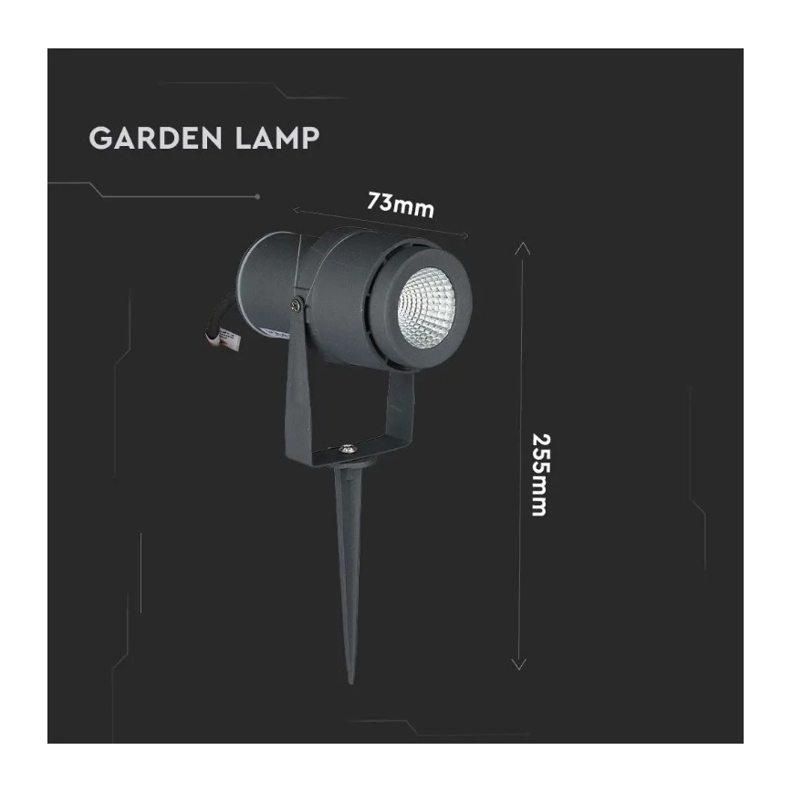 Lampada LED da esterno LED/12W/230V 4000K antracite IP65