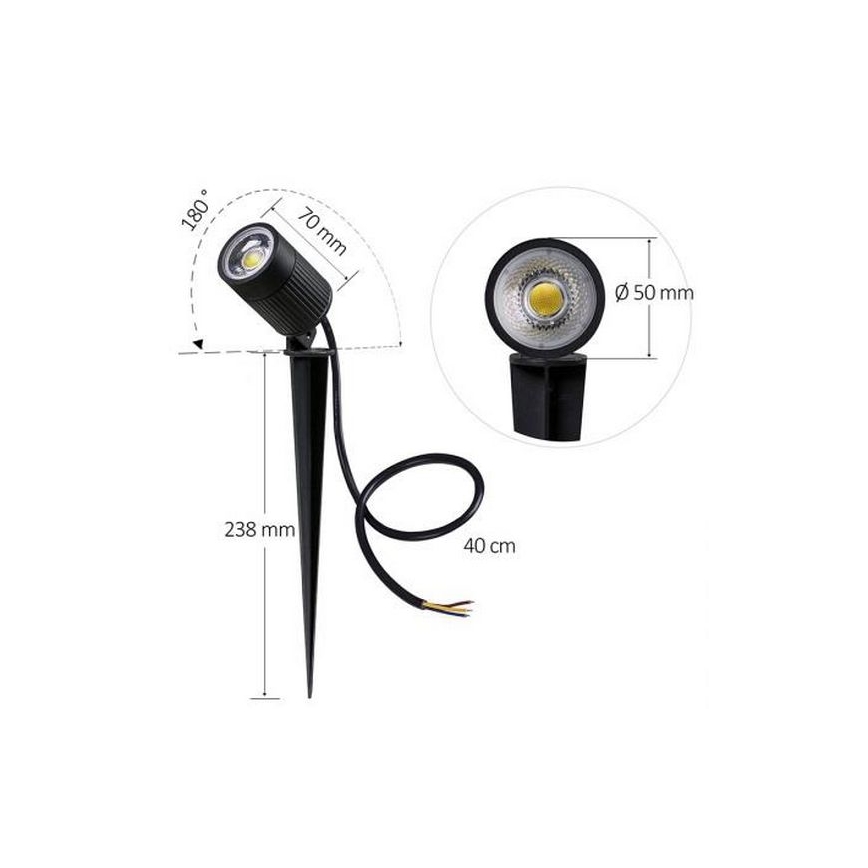 Lampada LED da esterno LED/7W/85-264V IP67