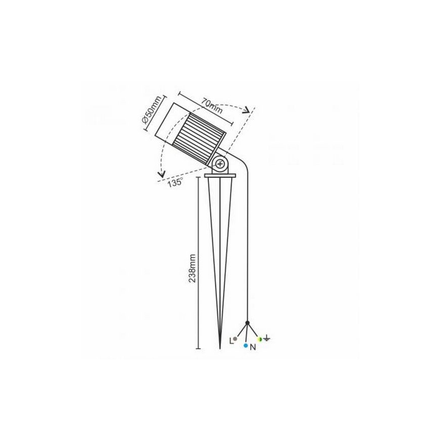 Lampada LED da esterno LED/7W/85-264V IP67