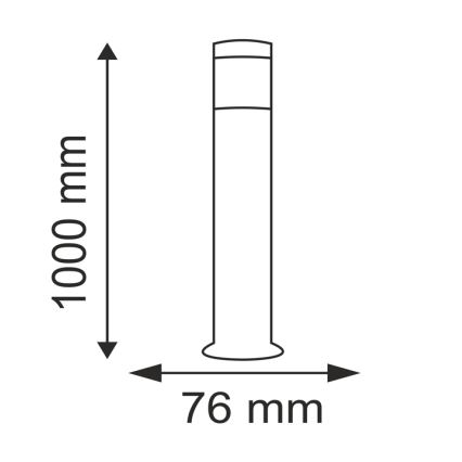 Lampada LED da esterno LIVIA 1xE27/7W/230V 4000K IP44