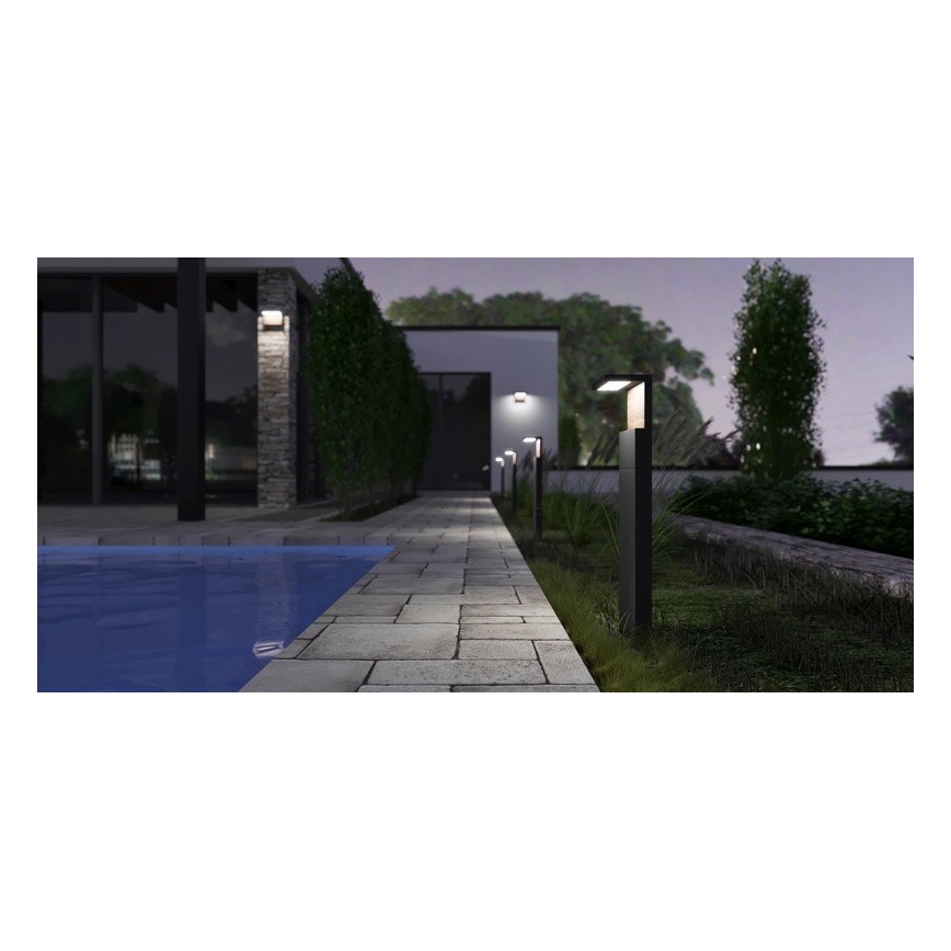 Lampada LED da esterno NATURA LED/12W/230V 4000K 60 cm IP65 marrone/antracite