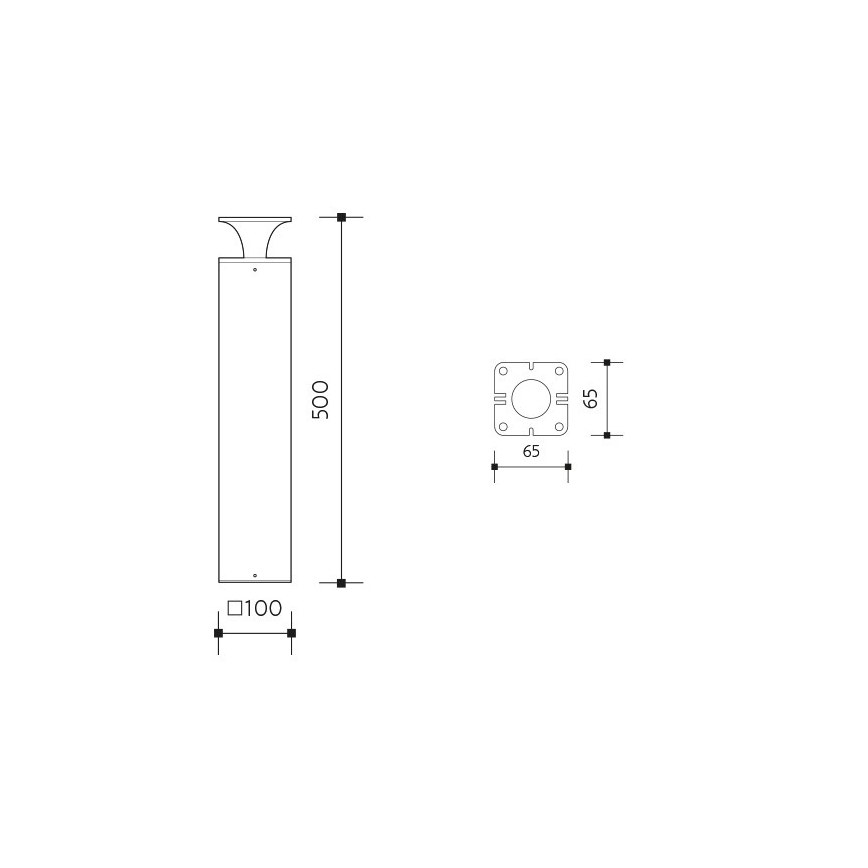 Lampada LED da esterno ORNELA LED/6W/230V 3000K IP54 marrone