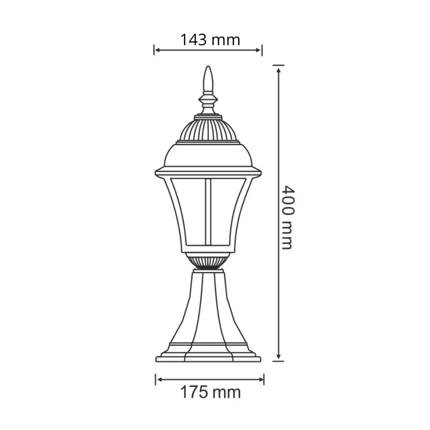 Lampada LED da esterno PARIS 2 1xE27-LED/4,9W/230V