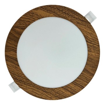 Lampada LED da incasso CIRCLE LED/12W/230V 4200K diametro 16,7 cm marrone