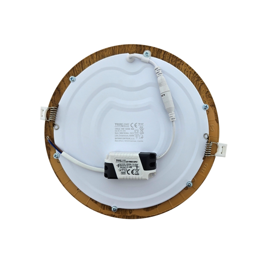 Lampada LED da incasso CIRCLE LED/18W/230V 4200K diametro 22 cm marrone