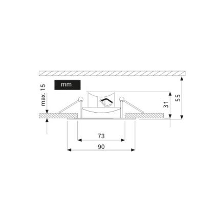 Lampada LED da incasso EYE LED/5W/230V 3000K
