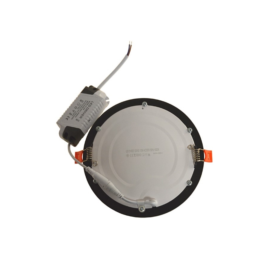Lampada LED da incasso GERD LED/12W/230V 4000K nero