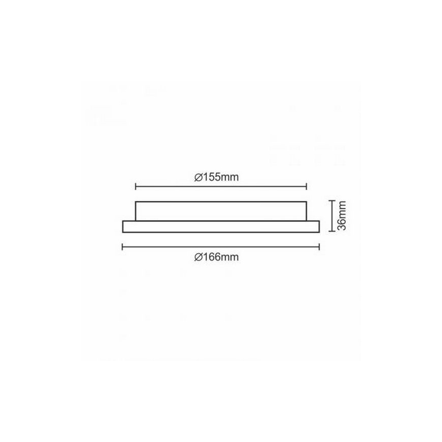 Lampada LED da incasso LED/12W/230V IP40