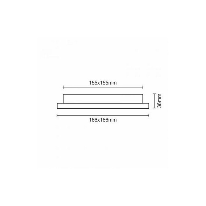 Lampada LED da incasso LED/12W/230V IP40