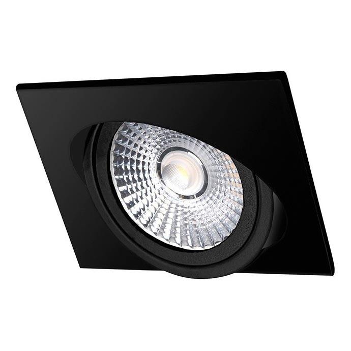 Lampada LED da incasso LED/18W/230V 4000K 11,5x11,5 cm nero
