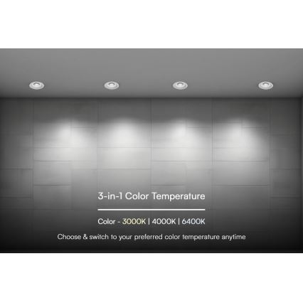 Lampada LED da incasso LED/24W/230V 3000/4000/6400K ø 13,5 cm bianco