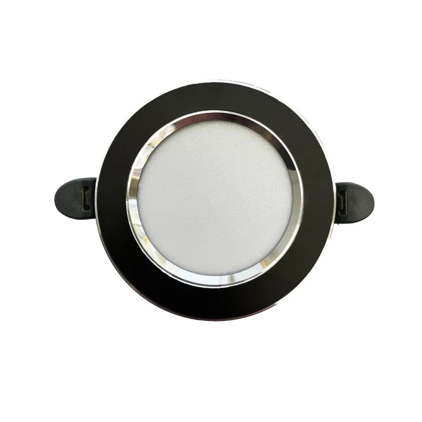 Lampada LED da incasso LED/7,5W/230V 4000K nero/argento