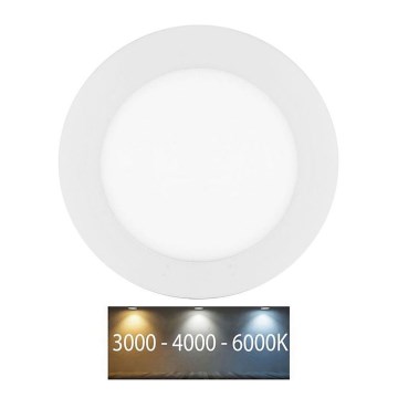 Lampada LED da incasso per bagni LADA LED/6W/230V 3000/4000/6000K diametro 12 cm IP44 bianco