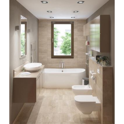 Lampada LED da incasso per bagni BONO LED/5W/230V 3000K IP65 cromo lucido
