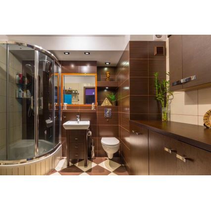 Lampada LED da incasso per bagni BONO LED/8W/230V 4000K IP65 nero