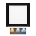 Lampada LED da incasso per bagni RAFA LED/12W/230V 3000/4000/6000K 17x17 cm IP44 nero
