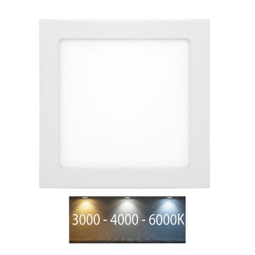 Lampada LED da incasso per bagni RAFA LED/18W/230V 3000/4000/6000K 22x22 cm IP44 bianco