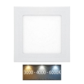 Lampada LED da incasso per bagni RAFA LED/6W/230V 3000/4000/6000K 12x12 cm IP44 bianco