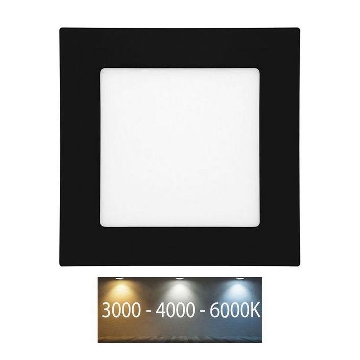 Lampada LED da incasso per bagni RAFA LED/6W/230V 3000/4000/6000K 12x12 cm IP44 nero