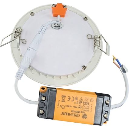 Lampada LED da incasso per bagni VEGA LED/18W/230V 2800K diametro 22,5 cm IP44 neve bianco