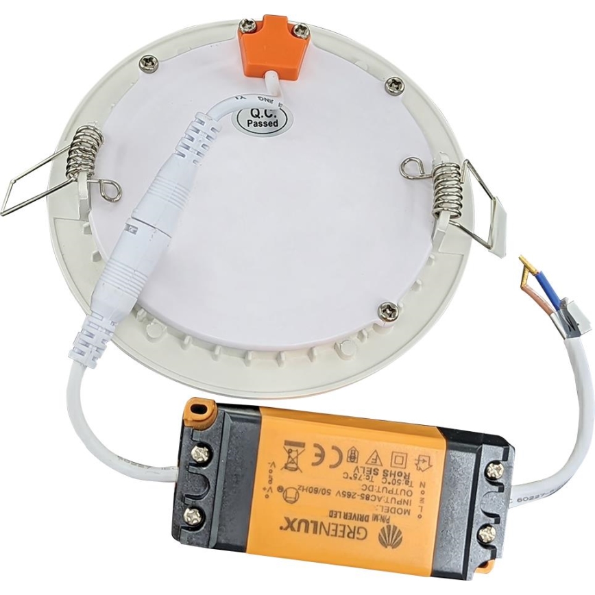 Lampada LED da incasso per bagni VEGA LED/6W/230V 2800K diametro 11,8 cm IP44