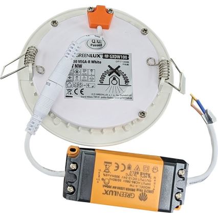 Lampada LED da incasso per bagni VEGA LED/6W/230V 3800K diametro 11,8 cm IP44