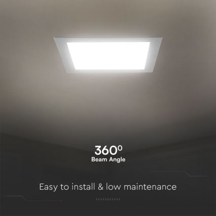 Lampada LED da incasso SAMSUNG CHIP LED/18W/230V 3000K 22x22 cm bianco