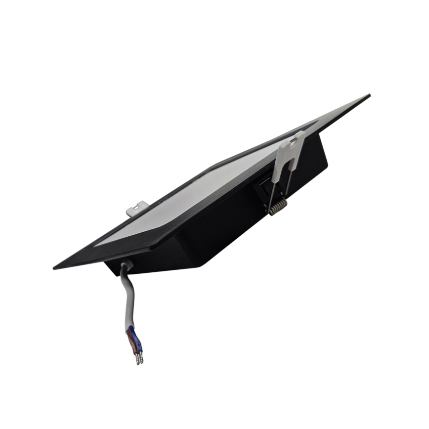 Lampada LED da incasso SQUARE LED/12W/230V 4000K 17x17 cm nero