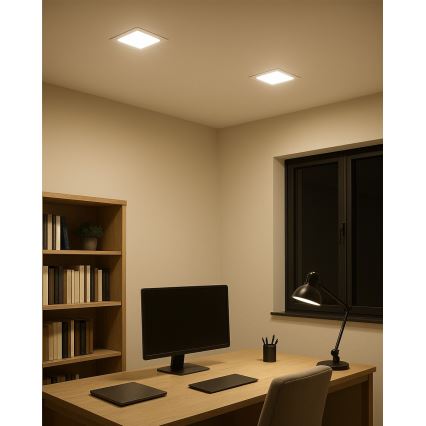 Lampada LED da incasso SQUARE LED/15W/230V 4200K 18,8x18,8 cm bianco