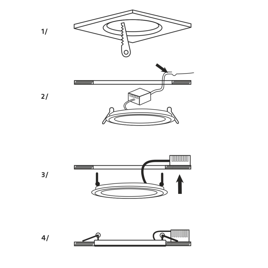 Lampada LED da incasso SQUARE LED/15W/230V 4200K 18,8x18,8 cm bianco