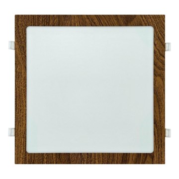 Lampada LED da incasso SQUARE LED/24W/230V 4200K 29,2x29,2 cm marrone