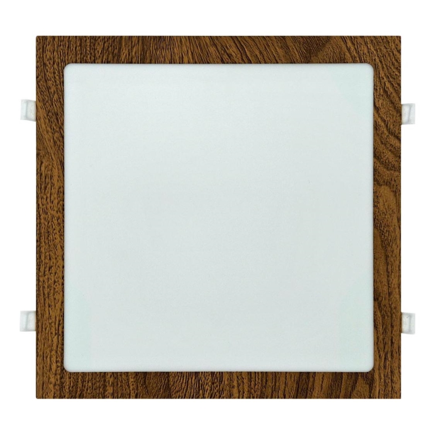 Lampada LED da incasso SQUARE LED/24W/230V 4200K 29,2x29,2 cm marrone