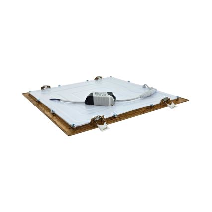 Lampada LED da incasso SQUARE LED/24W/230V 4200K 29,2x29,2 cm marrone