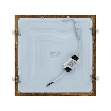 Lampada LED da incasso SQUARE LED/24W/230V 4200K 29,2x29,2 cm marrone