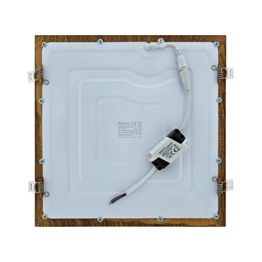 Lampada LED da incasso SQUARE LED/24W/230V 4200K 29,2x29,2 cm marrone