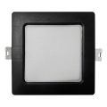 Lampada LED da incasso SQUARE LED/6W/230V 4000K 12x12 cm nero