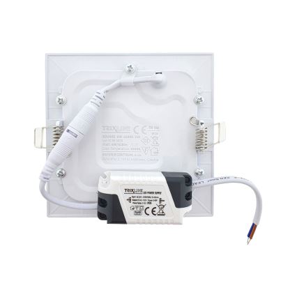 Lampada LED da incasso SQUARE LED/6W/230V 6500K 11,8x11,8 cm bianco