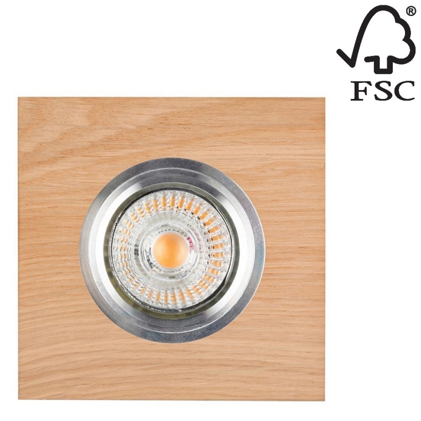 Lampada LED da incasso VITAR 1xGU10/5W/230V CRI 90 quercia – FSC certificato