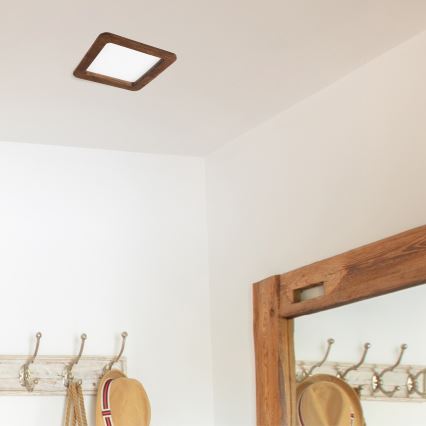 Lampada da incasso LED WOODY SPOT LED/17W/230V 3000K ciliegio 18,5x18,5 cm