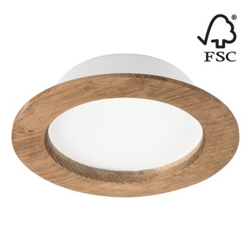 Lampada LED da incasso WOODY SPOT LED/12,5W/230V 3000K noce ø 16 cm