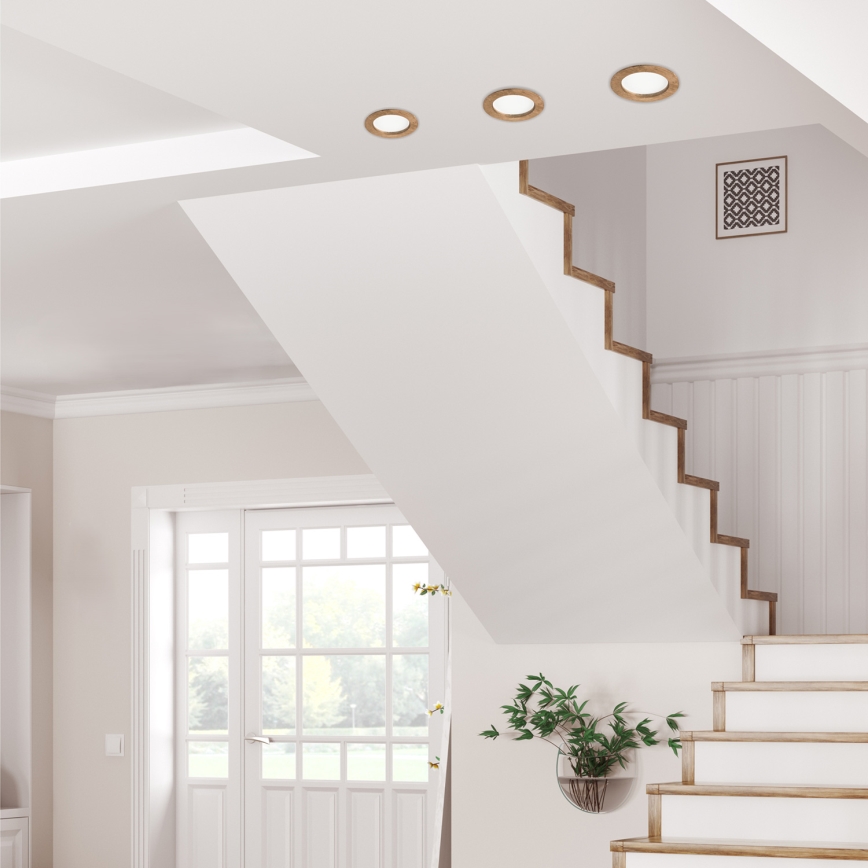 Lampada LED da incasso WOODY SPOT LED/12,5W/230V 3000K noce ø 16 cm