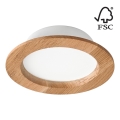 Lampada LED da incasso WOODY SPOT LED/12,5W/230V 3000K quercia ø 16 cm