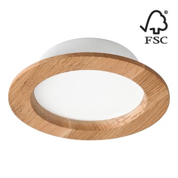 Lampada LED da incasso WOODY SPOT LED/12,5W/230V 3000K quercia ø 16 cm