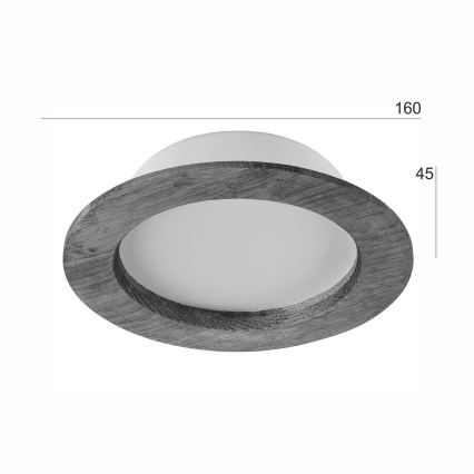 Lampada LED da incasso WOODY SPOT LED/12,5W/230V 4000K ciliegio ø 16 cm
