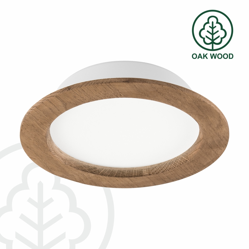 Lampada LED da incasso WOODY SPOT LED/16,5W/230V 4000K noce ø 18,5 cm