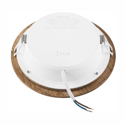 Lampada LED da incasso WOODY SPOT LED/16,5W/230V 4000K noce ø 18,5 cm
