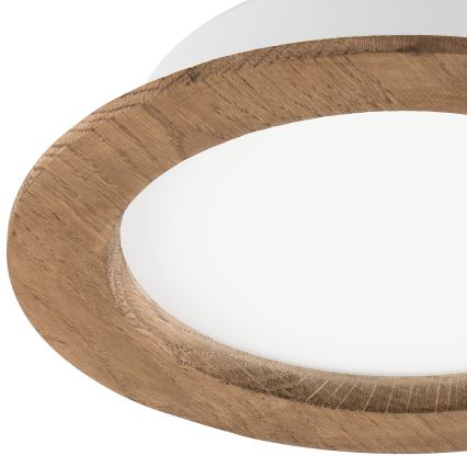Lampada LED da incasso WOODY SPOT LED/16,5W/230V 4000K noce ø 18,5 cm