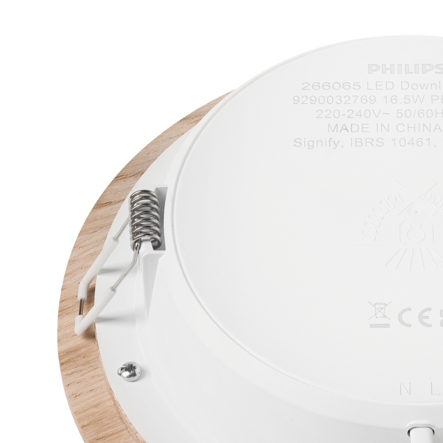 Lampada LED da incasso WOODY SPOT LED/16,5W/230V 4000K quercia ø 18,5 cm